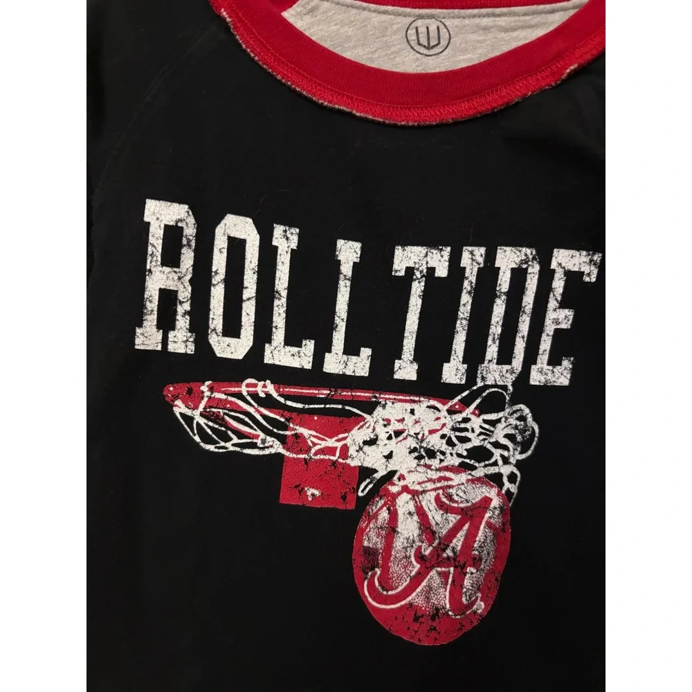 Alabama Crimson Tide Reversible Long‎ Sleeve Shirt Kids Bama Football Basketball